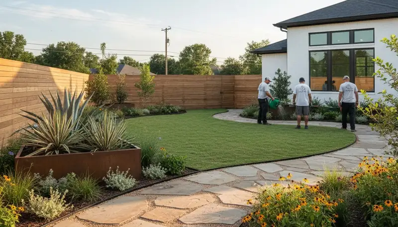 Houston, TX landscaping services for residential and commercial outdoor maintenance