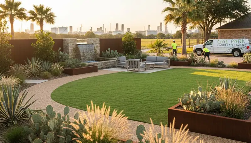 Houston, TX landscaping service for residential and commercial outdoor maintenance and lawn care