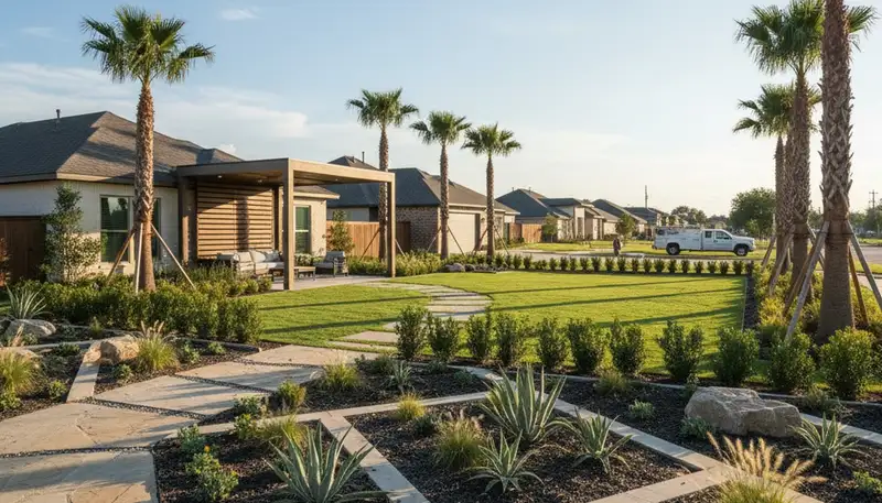 Houston, TX landscaping services for residential and commercial property maintenance