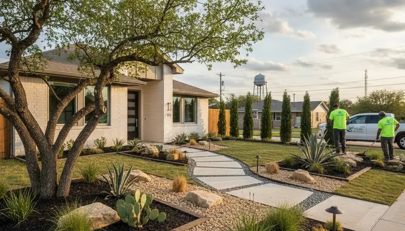 Houston, TX landscaping services for residential and commercial property maintenance