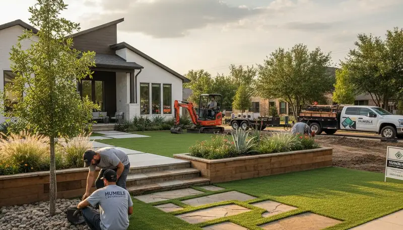 Houston, TX landscaping service for residential and commercial property maintenance
