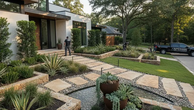 Houston, TX landscaping service for residential and commercial outdoor maintenance