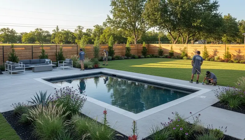 Houston, TX landscaping services for residential and commercial outdoor maintenance and design
