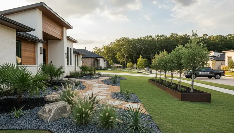 Houston, TX landscaping services for residential and commercial property maintenance and design