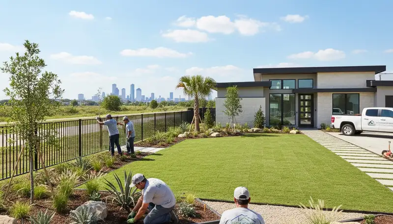 Houston, TX landscaping service for residential and commercial yard maintenance