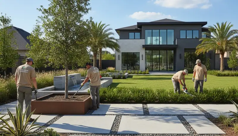 Houston, TX landscaping service for residential and commercial outdoor maintenance
