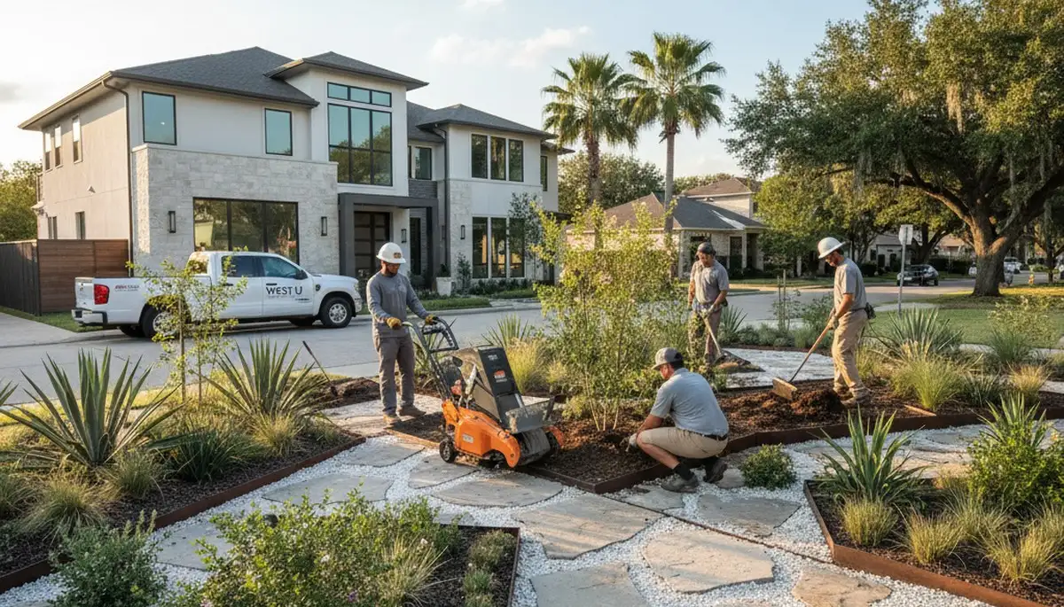 Landscaping service in Houston, TX for residential and commercial outdoor maintenance