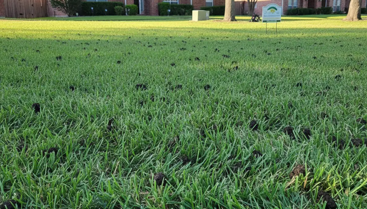 Houston TX lawn recovering after professional core aeration showing improved turf health and grass growth